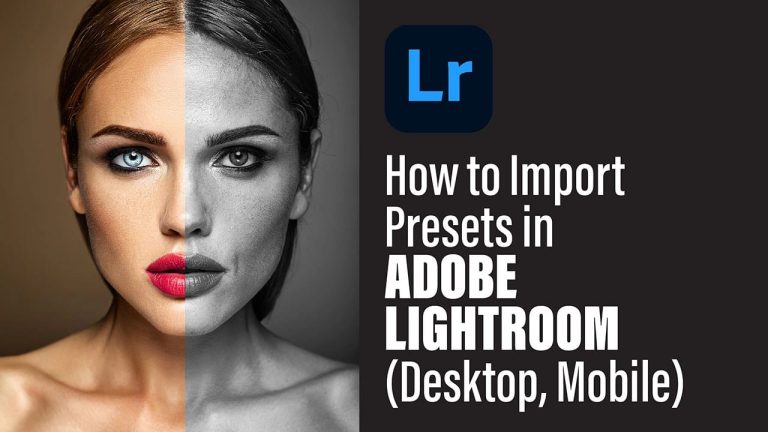 how to import presets in Adobe lightroom