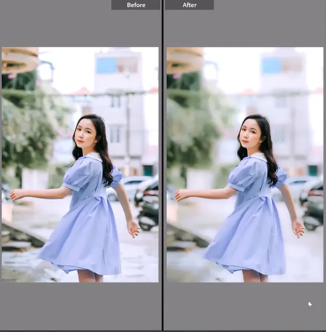 Blur background in adobe lightroom