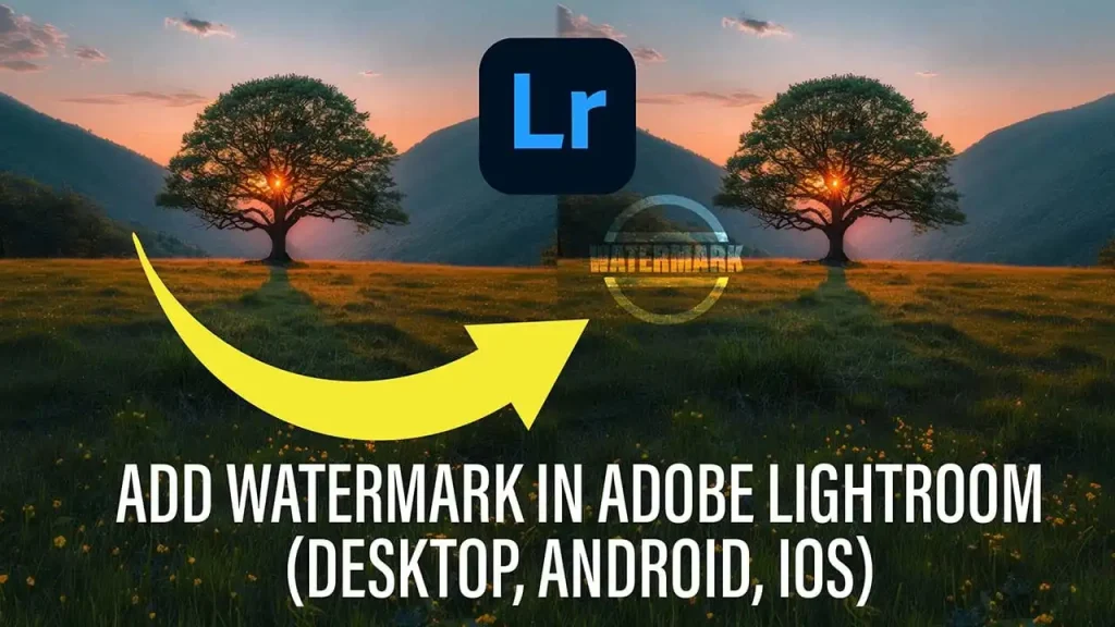 add watermark in lightroom